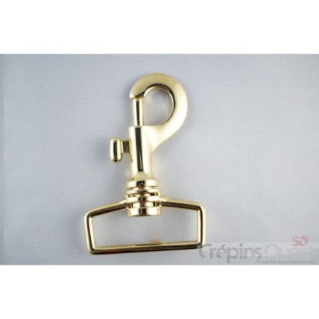 MOUSQUETON RECT. REF 501 40 mm Doré