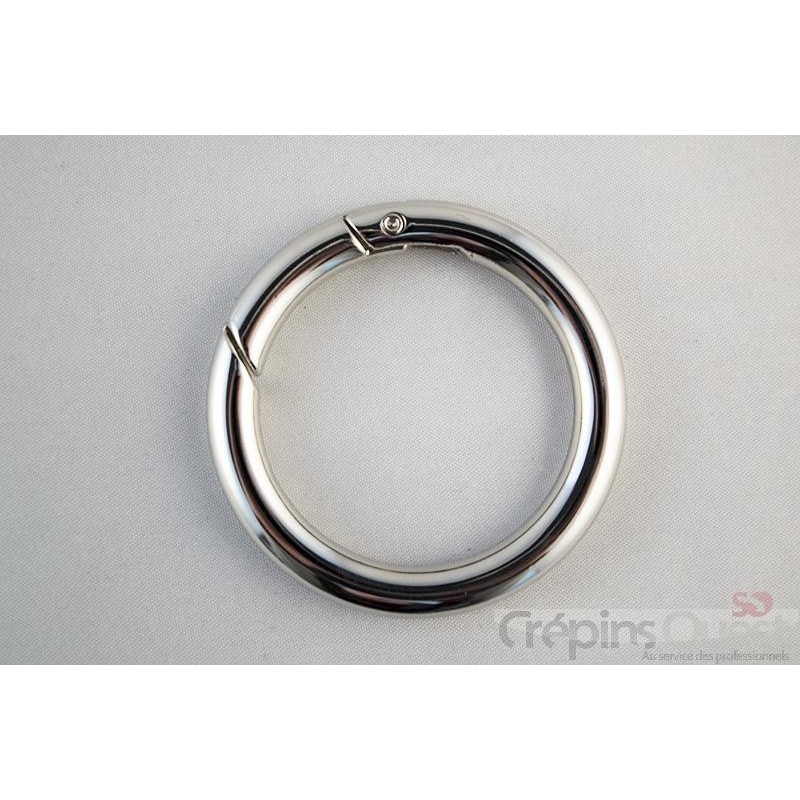 MOUSQUETON 20 MM NICKEL