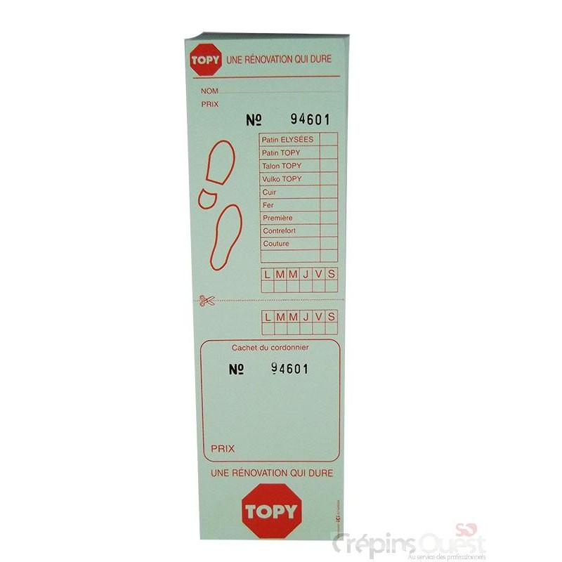 TICKETS TOPY REPARATION au mille