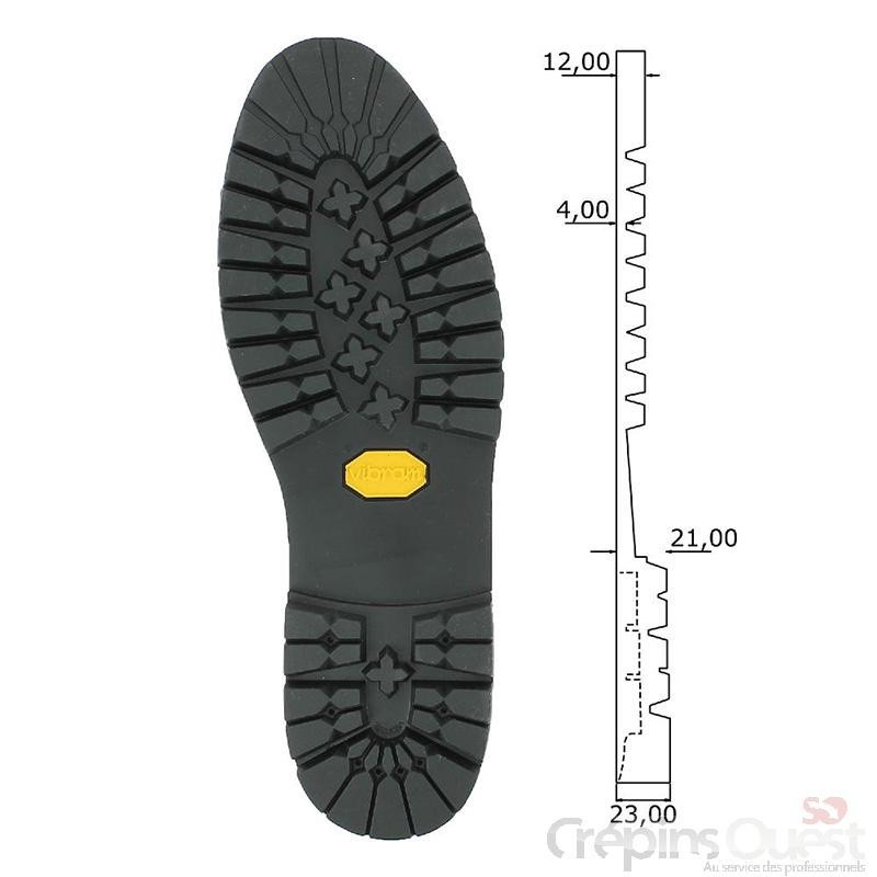 SEMELLES VIBRAM 1133 T35/48