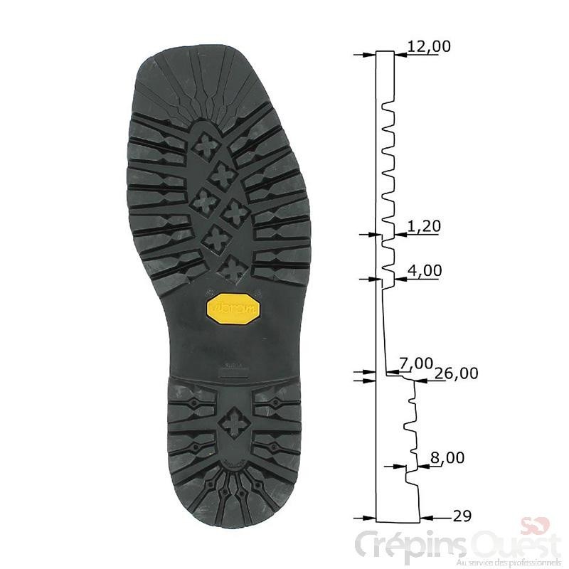 SEMELLES VIBRAM 1149 35/48