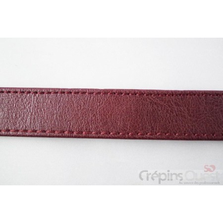 BRIDE REMBORDEE 25 mm CUIR AU M