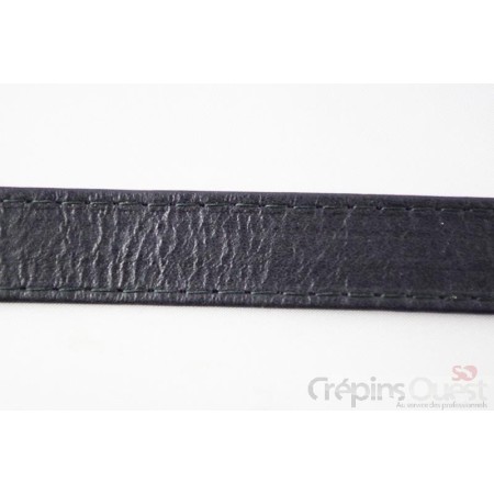 BRIDE REMBORDEE 25 mm CUIR AU M