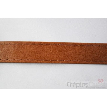 BRIDE REMBORDEE 25 mm CUIR AU M