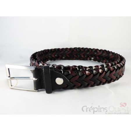 CEINTURE CUIR TRESSEE