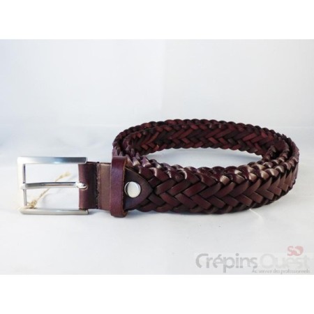 CEINTURE CUIR TRESSEE