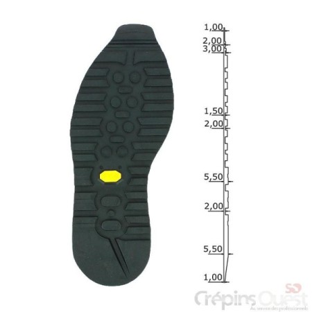 SEMELLES VIBRAM 2002 T03 à T13