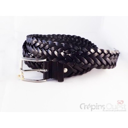 CEINTURE CUIR TRESSEE