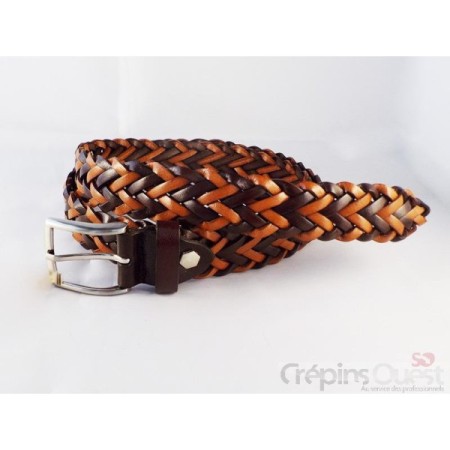 CEINTURE CUIR TRESSEE