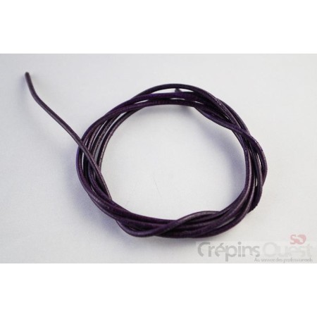 LACET CUIR ROND ( La Pre)