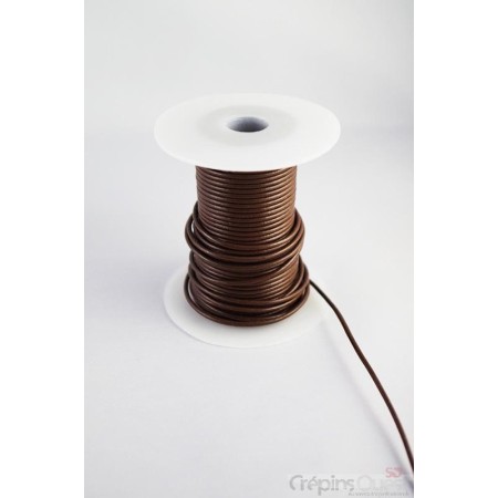 LACET CUIR ROND AU METRE