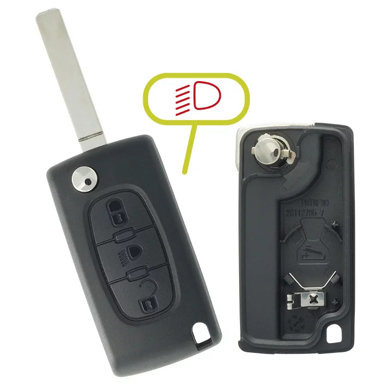 COQUE COMPATIBLE PEUGEOT/CITROEN 3 BOUTONS