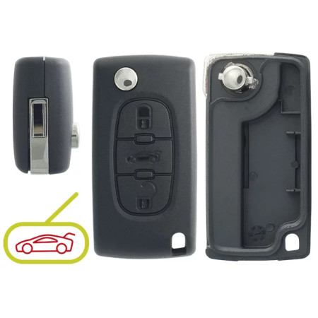 COQUE COMPATIBLE PEUGEOT/CITOEN 3 BOUTONS