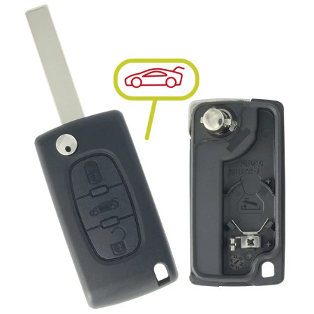 COQUE COMPATIBLE PEUGEOT/CITROEN 3 BOUTONS
