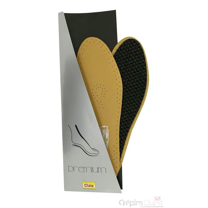 CLAIE SEMELLE PREMIUM CUIR VEAU SUR CHARBON PICOTS 35/46