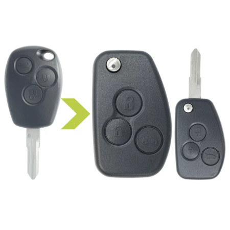 COQUE DE CLES DACIA MODIFIEE