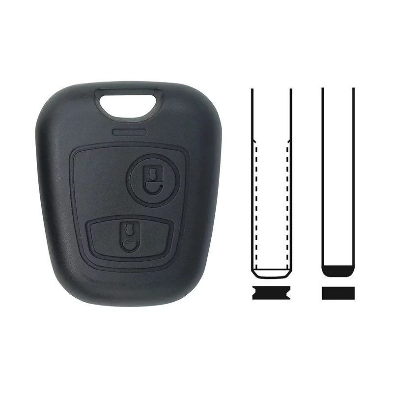 COQUE COMPATIBLE PEUGEOT/CITROEN 2 BOUTONS