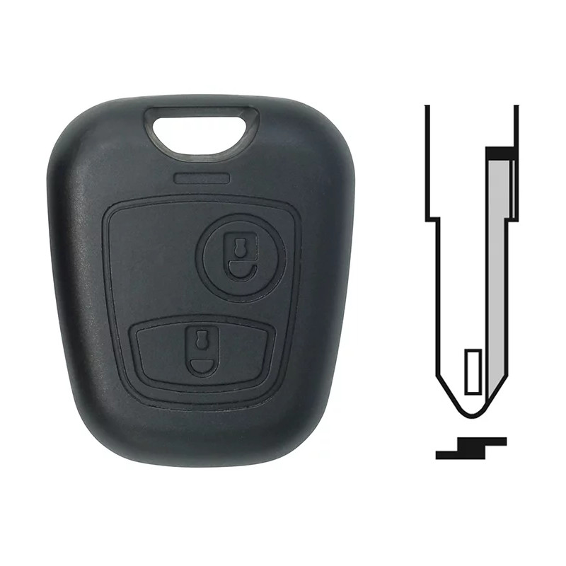 COQUE COMPATIBLE PEUGEOT/CITROEN 2  BOUTONS