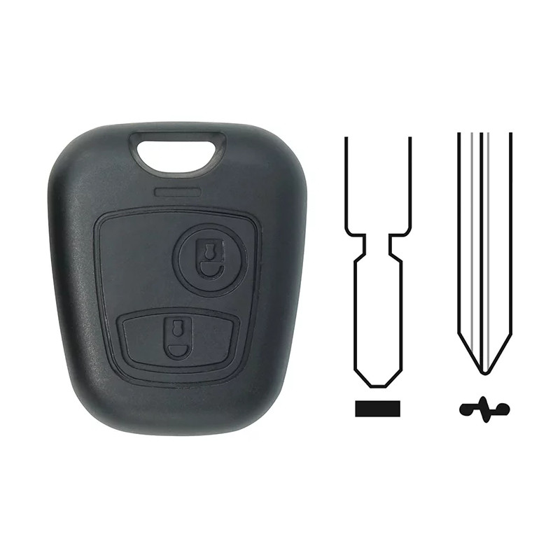 COQUE COMPATIBLE PEUGEOT/CITROEN 2 BOUTONS