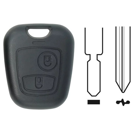 COQUE COMPATIBLE PEUGEOT/CITROEN 2 BOUTONS
