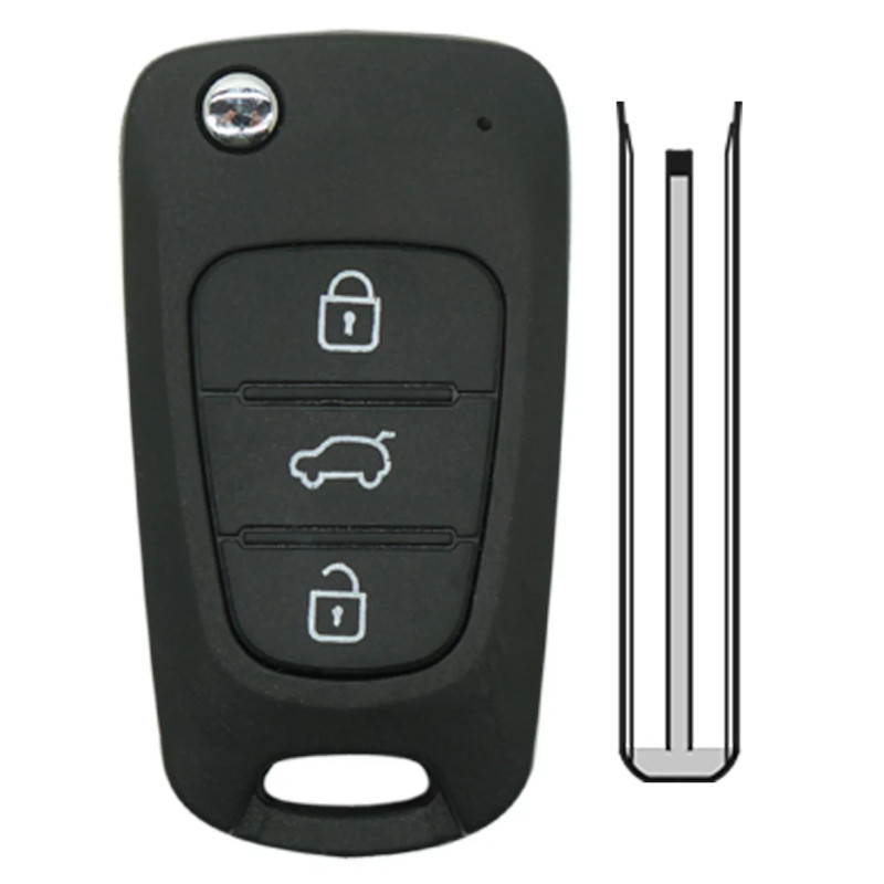 COQUE HYUDAI KIA 3 BOUTONS COMPATIBLE