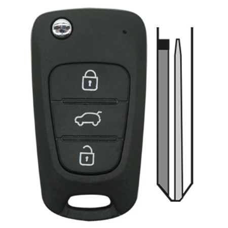 COQUE HYNDAI KIA 3 BOUTONS COMPATIBLE