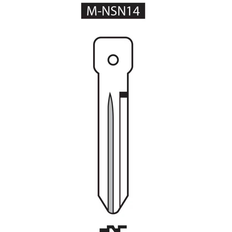 EBAUCHE POUR CLE A TRANSPONDEUR