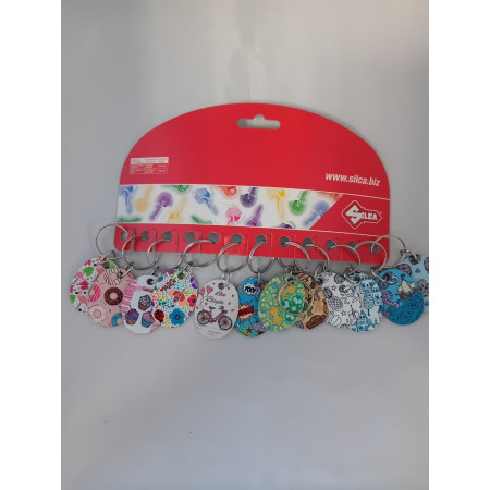 SET DE 12 PORTE CLES FANTAISIE