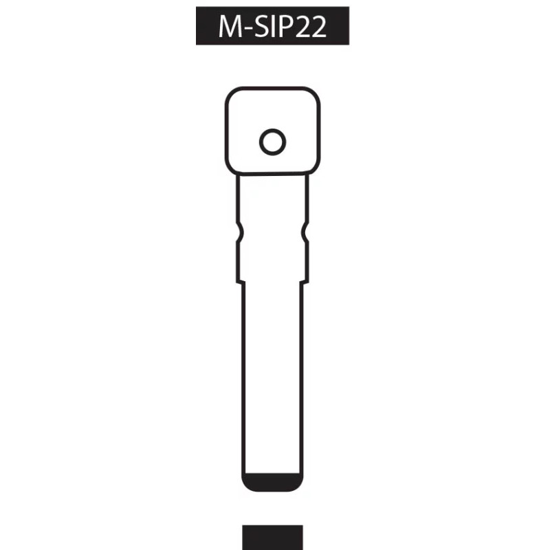 EBAUCHE POUR CLES A TRANSPONDEUR