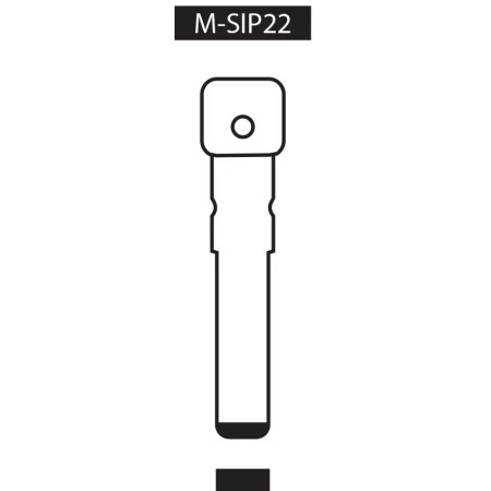 EBAUCHE POUR CLES A TRANSPONDEUR