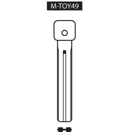 EBAUCHE POUR CLES A TRANSPONDEUR PROFIL TOY