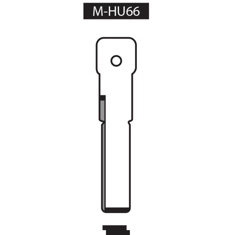 M-hu66 ebauche cle transpondeur
