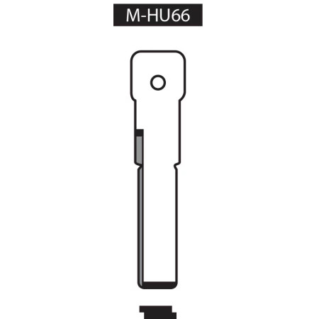 M-hu66 ebauche cle transpondeur