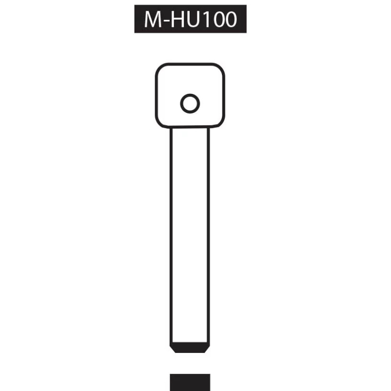 M-HU100 EBAUCHE POUR CLE A TRANSPONDEUR