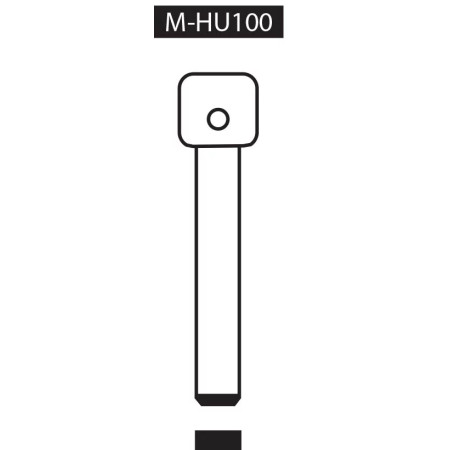 M-HU100 EBAUCHE POUR CLE A TRANSPONDEUR