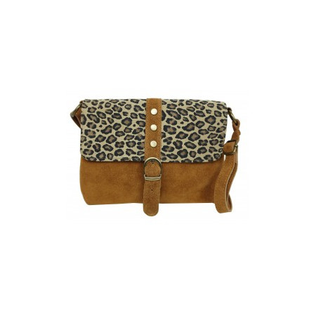 SAC CUIR LEOPARD 81004
