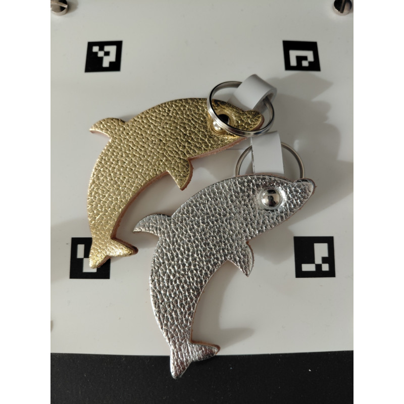 PORTE CLE ARTISANALE DAUPHIN POULPE POISSON