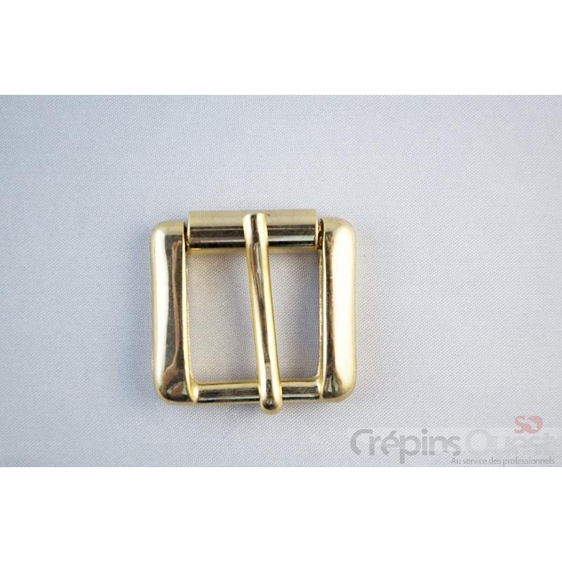 BOUCLE CEINTURE A ROULEAU 30mm Doré