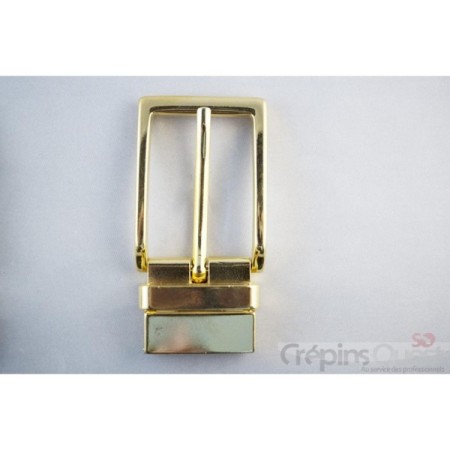BOUCLE CEINTURE A GRIFFE REVERSIBLE 30mm Doré